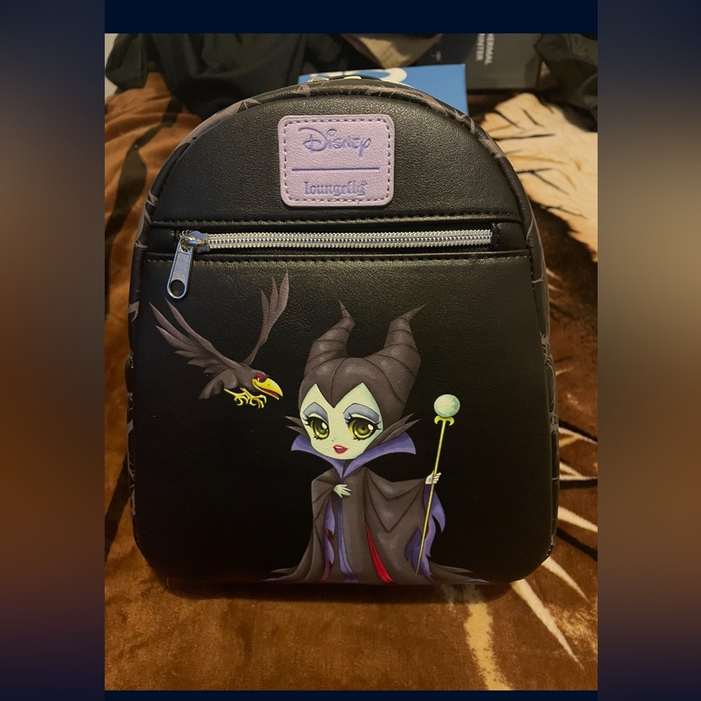 Loungefly Maleficent funko pop chibi mini backpack Halloween favorite Disney